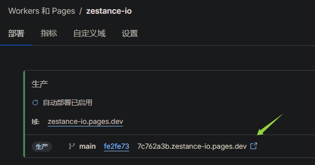 Pages构建完成页面